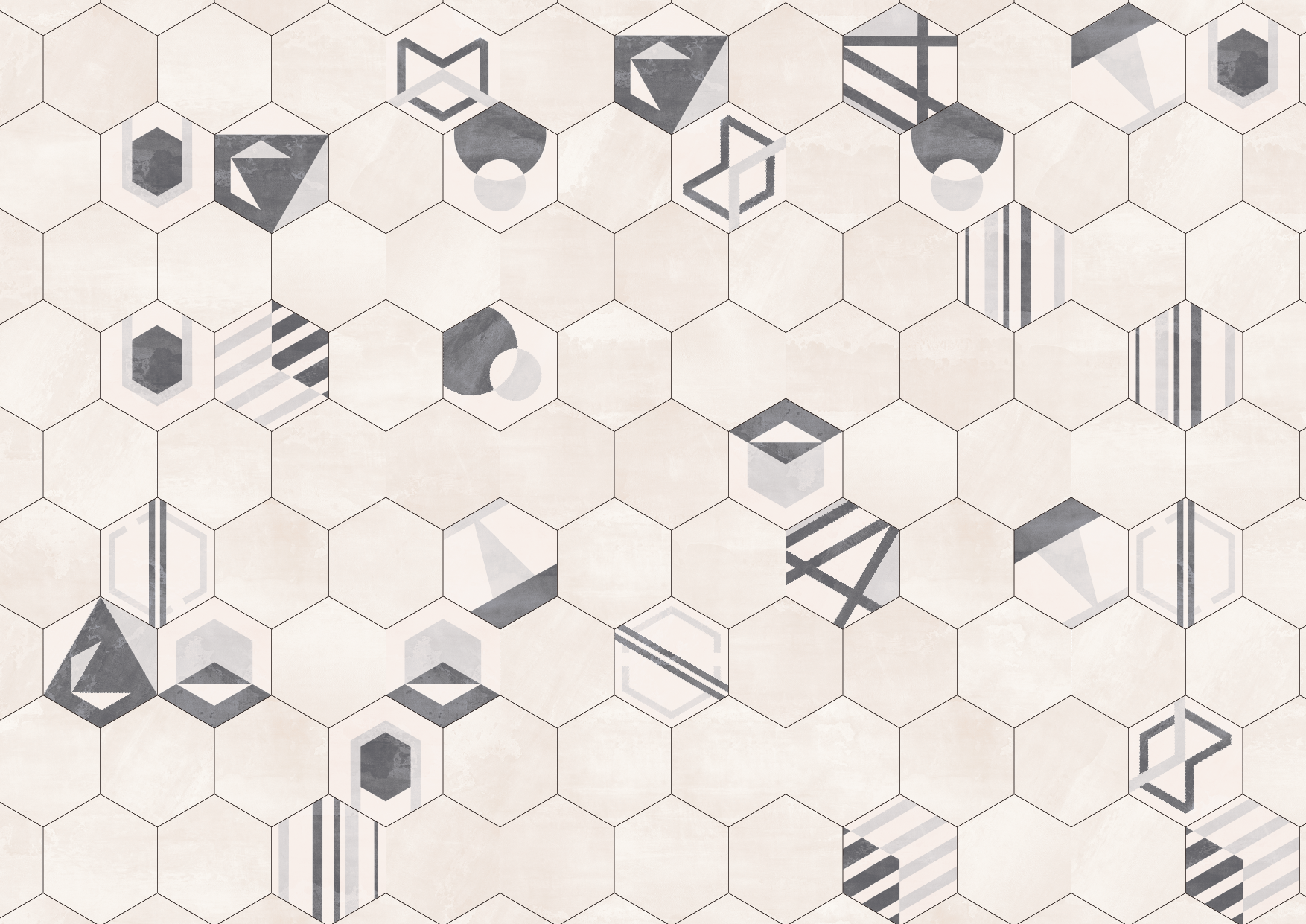 現代六角磚(花磚)