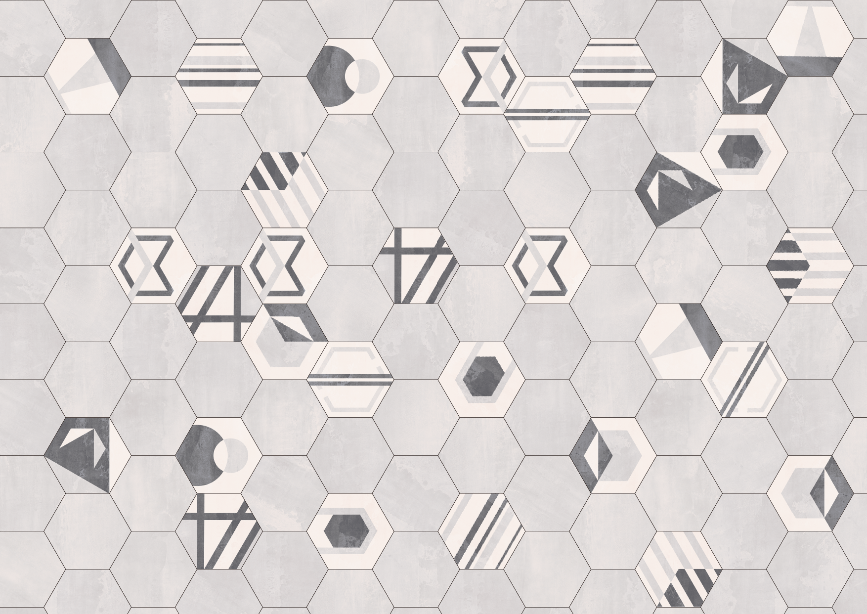 現代六角磚(花磚)