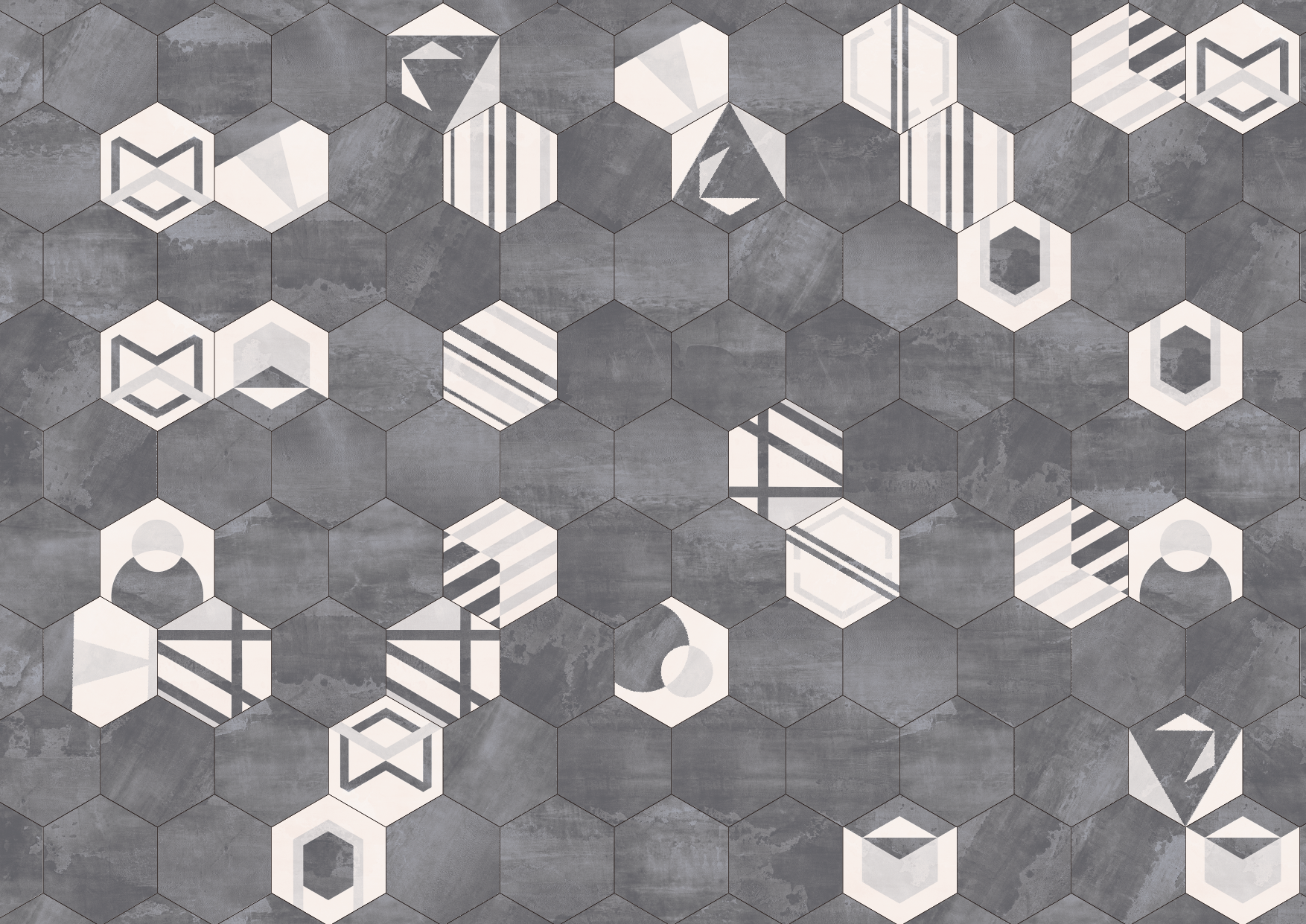 現代六角磚(花磚)