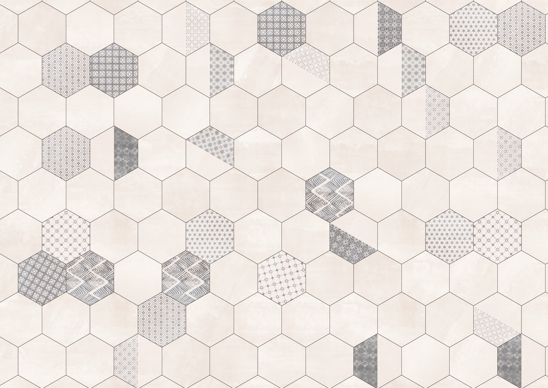 現代六角磚(花磚)