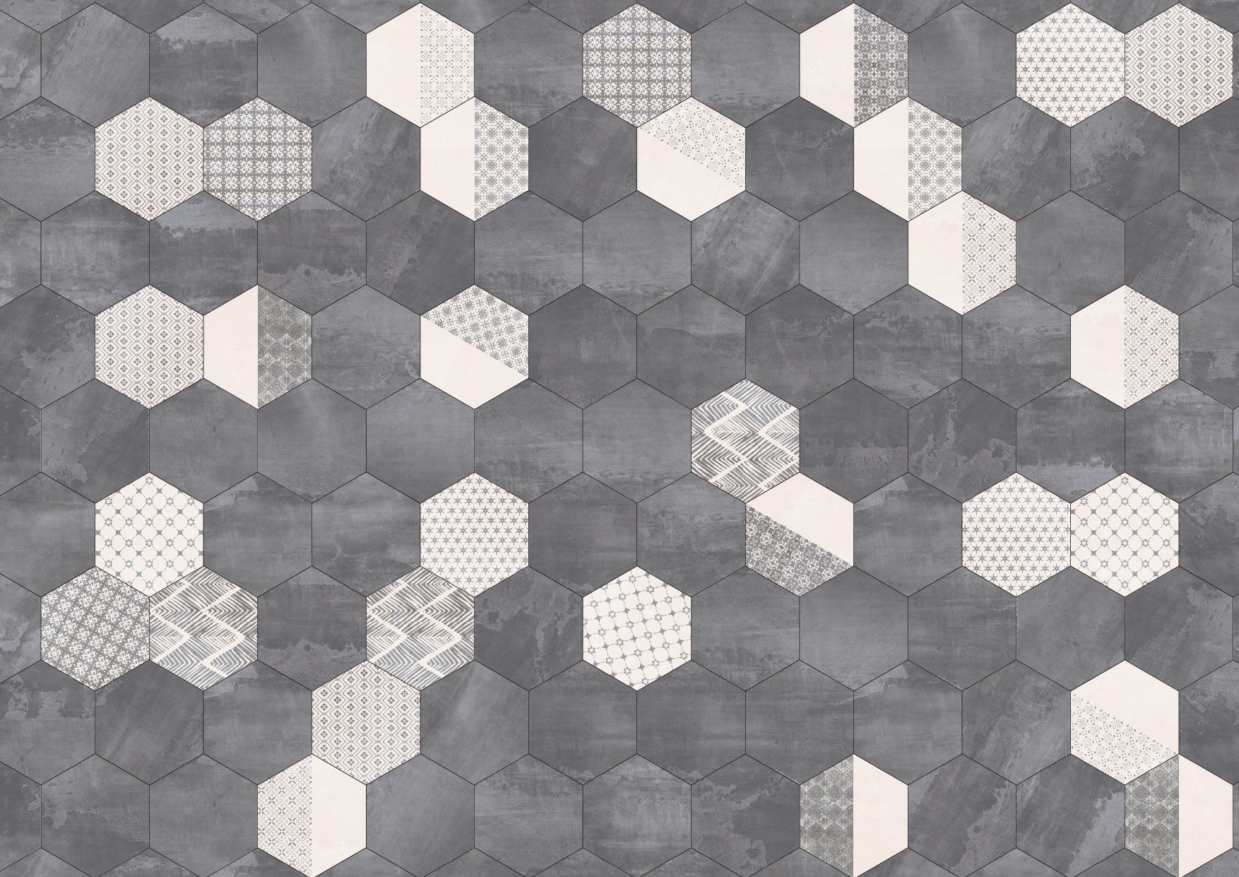 現代六角磚(花磚)